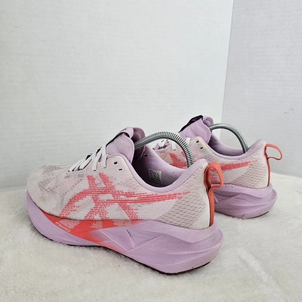 ASICS Novablast 5 Running Shoes Womens 9.5 Pink Mesh Racing Athletic Sneakers